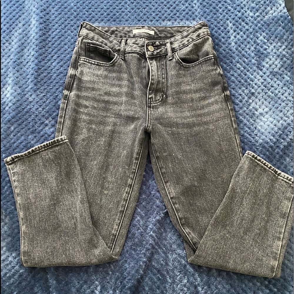 Pacsun Black Faded Mom Jeans High Rise